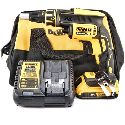 DEWALT DCF620B 20V MAX XR Li-Ion 2.0 Ah Brushless Drywall ScrewGun Kit