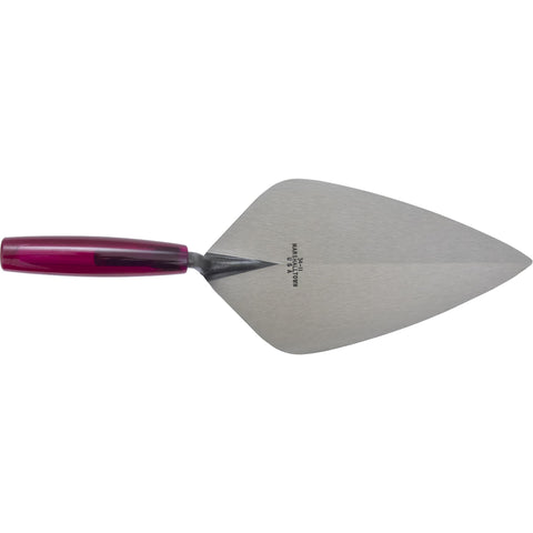 MARSHALLTOWN 34P12 London Brick Trowel, 12 x 5 3/4 Inch Masonry Tool, Wood Handle, Made in the USA