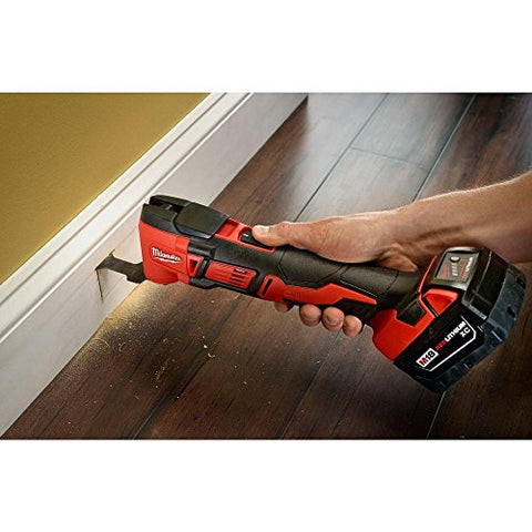 Milwaukee 2626-20 M18 18V Lithium Ion Cordless 18,000 OPM Oscillating Multi Tool with Woodcutting Blades and Sanding Pad with Sheets Included (Battery Not Included, Power Tool Only)