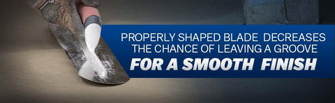 MARSHALLTOWN MXS66BRD Fully Rounded Concrete Finishing Trowel, Blue Steel Blade, DuraSoft Handle, 16 x 4, Made in The USA