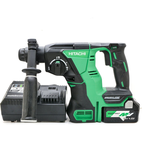 Hitachi DH18DBLQ4M 18V Cordless Rotary Hammer Drill MultiVolt 2.5 Ah Battery Kit