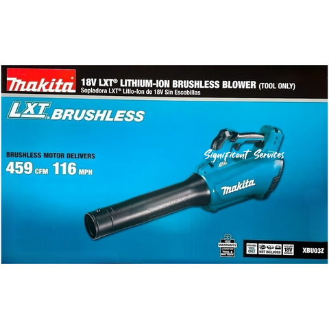 Makita XBU03Z 18V LXT® Lithium-Ion Brushless Cordless Blower, Tool Only