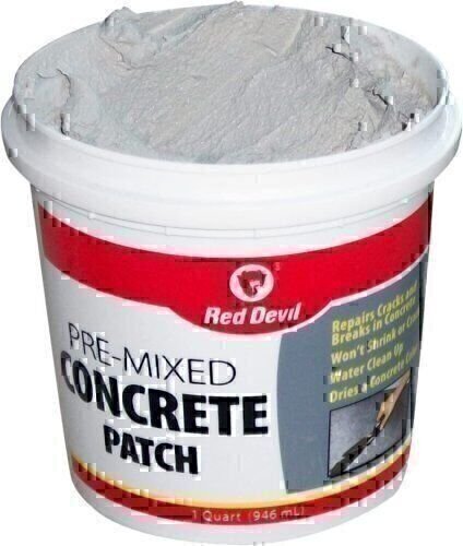 Red Devil 0644 Pre-Mixed Concrete Patch 1 Quart Gray Pack of 1