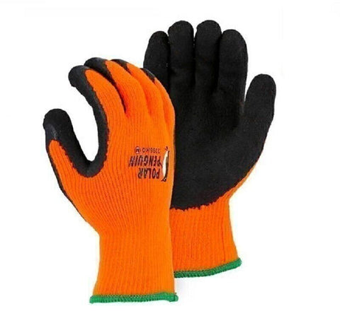 Majestic 3396HY Polar Penguin Winter Hi Vis Orange Gloves X-Large 1 Pair