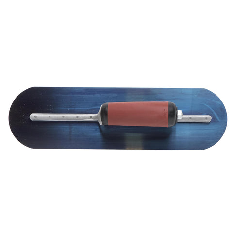 MARSHALLTOWN MXS66BRD Fully Rounded Concrete Finishing Trowel, Blue Steel Blade, DuraSoft Handle, 16 x 4, Made in The USA