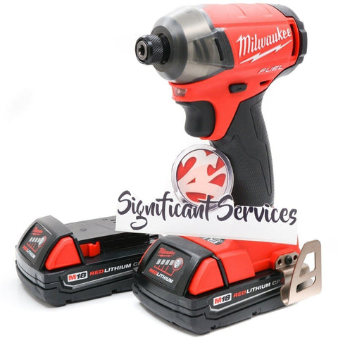 MILWAUKEE 2760-20 M18 FUEL SURGE 1/4" Hex Hydraulic Impact Driver 2 Ah Batteries