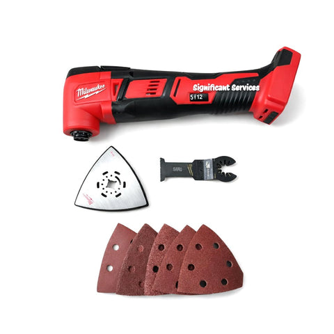 Milwaukee 2626-20 M18 18V Multi-Tool 18,000 OPM w/ Blades Sanding Pad Bare Tool