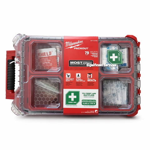 Milwaukee 48-73-8435C PACKOUT First Aid Kit 79 Pc Class A Type III Polypropylene
