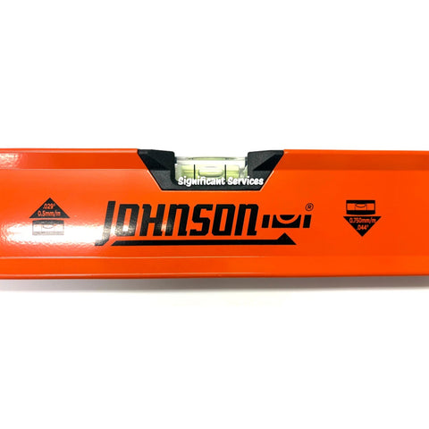 Johnson Level & Tool 1741-4800 48 in Aluminum Box Beam Level Orange 1-Level