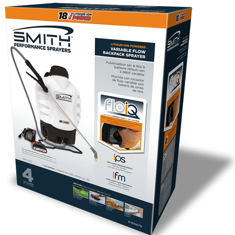 Smith Sprayer 190679 Cordless Backpack Sprayer Variable 7-Nozzle Battery Charger