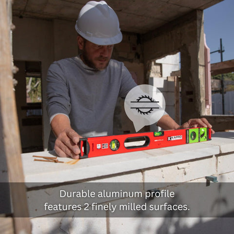 Kapro 98541X Apollo HeavyDuty Professional Box Level Features Magnified 36 Inch