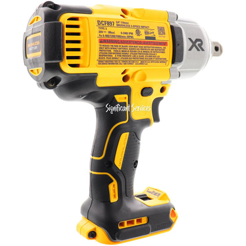 DEWALT DCF897B 20V MAX XR Brushless Li-Ion 3/4" High Torque Impact Wrench