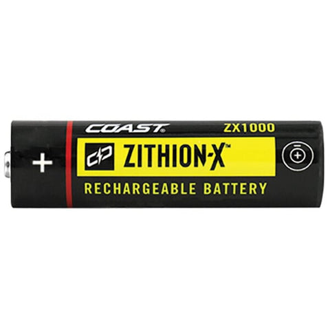 Coast ZX1010 ZITHION-X Rechargeable Li-Ion Battery USB Port for LED Flashlights