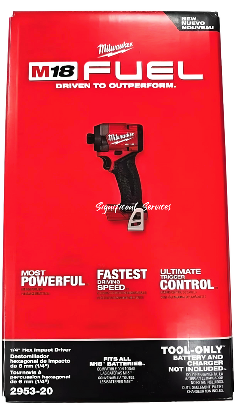 Milwaukee 2953-20 18V Lithium-Ion Brushless Cordless 1/4'' Hex Impact Driver...