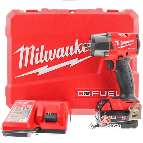 New Milwaukee 2960-20 M18 FUEL 3/8" Cordless Mid Torque Impact Wrench 5.0 Ah Kit