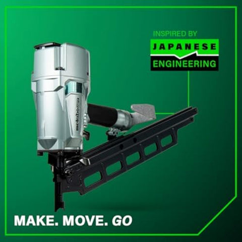 Metabo HPT NR83A5(S) 21 Degree 3-1/4" Pro Pneumatic Rear Load Framing Nailer