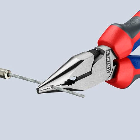 KNIPEX 08 22 145 Needle Nose Combo Pliers Multi Component Grip 8.25in