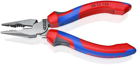 KNIPEX 08 22 145 Needle Nose Combo Pliers Multi Component Grip 8.25in