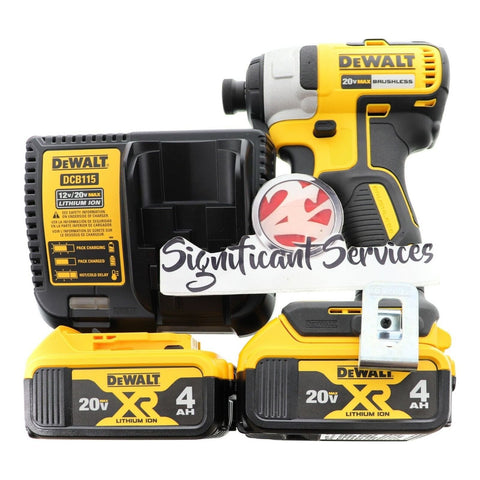 DEWALT DCF787B 20V MAX Li-Ion 1/4” Brushless Impact Drill Driver 4.0 Ah Battery