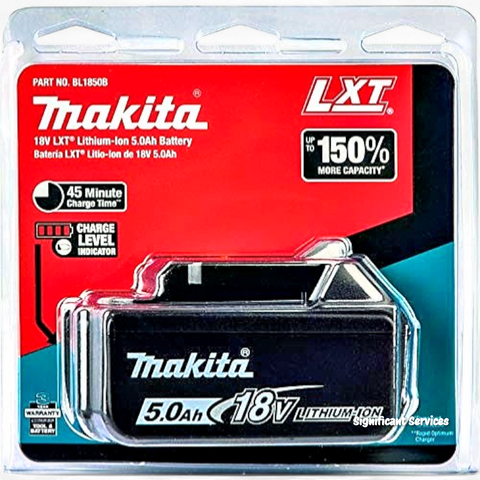 Makita BL1850B 18V LXT® Lithium-Ion 5.0Ah Battery