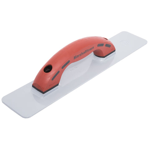 MARSHALLTOWN 148RD Cast Magnesium Hand Float, 16 Inch x 3-1/8 Inch, Concrete Float, Concrete Finishing Tool, Provides a Smooth Finish, DuraSoft Handle, Large Round Handle Style, Made in the USA