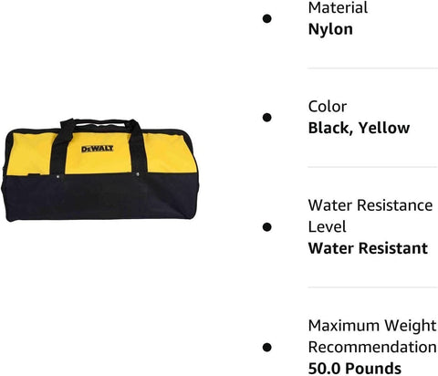 DEWALT 24" Heavy-Duty Ballistic Nylon Contractor Tool Bag