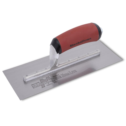 MARSHALLTOWN MXS91D High Carbon Steel Finishing Trowel, 4.5 x 11 Inch Concrete, Masonry and Drywall Finishing Tool, Made in the USA