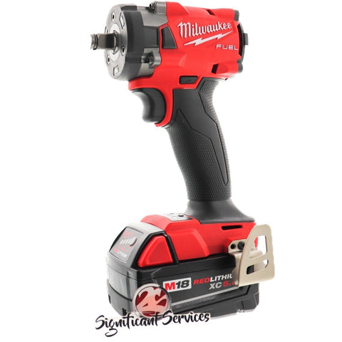 New Milwaukee 2855-20 M18 FUEL 1/2" Impact Wrench 5.0 Ah Friction Ring Battery