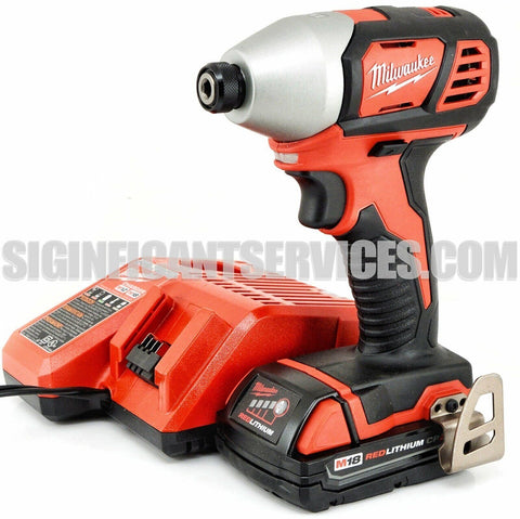 New Milwaukee 2656-20 M18 18V 1/4" Li-Ion 2.0 Ah Hex Impact Driver Bare Tool Kit