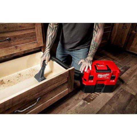 Milwaukee 0960-20 M12 FUEL Brushless Lithium-Ion Cordless 1.6 gal. Wet/Dry Vacuum (Tool-Only)