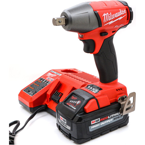 New Milwaukee 2755-20 M18 FUEL 1/2" 6.0 Ah Compact Detent Pin Impact Wrench Kit