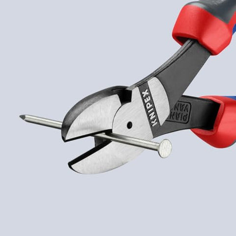 KNIPEX Tools - High Leverage Diagonal Cutters, Multi-Component (7402180) 7.25-Inch Comfort Grip