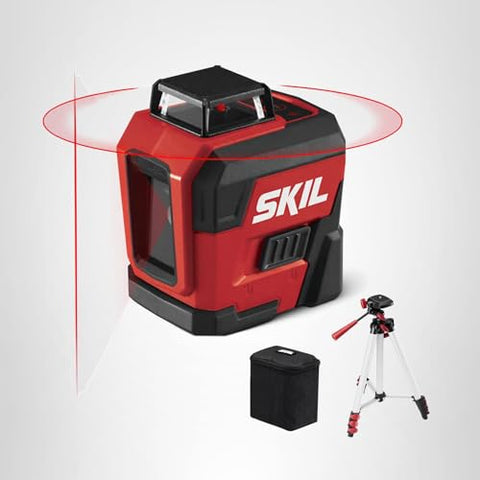 SKIL LL932201 65ft. 360° Red Self-Leveling Cross Line Laser Level Li-Ion Battery