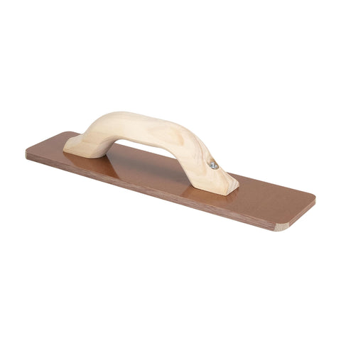 MARSHALLTOWN 4501W Resin Hand Float, 12 x 3-1/2 Inch, Wood Handle, Square End Laminated Canvas Cement Finishing Tool, Easily Works Color Hardeners into Concrete, Made in USA