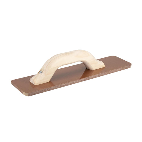MARSHALLTOWN 4501W Resin Hand Float, 12 x 3-1/2 Inch, Wood Handle, Square End Laminated Canvas Cement Finishing Tool, Easily Works Color Hardeners into Concrete, Made in USA