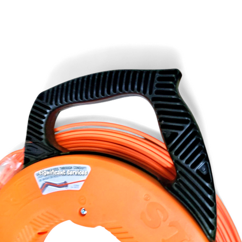 Klein Tools 56380 Electrical Fish Tape Fiberglass Wire Puller Steel Leader 100ft