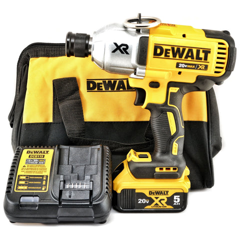 DEWALT DCF898B 20V MAX XR Cordless Impact Wrench with Quick Release Chuck 5.0 Ah Kit