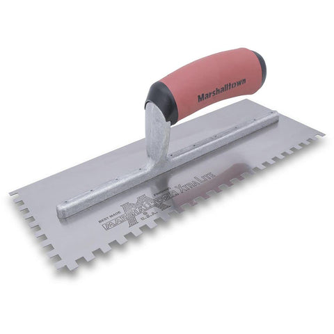 MARSHALLTOWN 776SDL Flooring & Tiling Notched Trowel 1/4 X 3/8 X 1/4 Left Handed