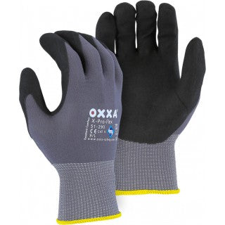 Majestic OXXA 51-290 Large Micro Foam Nitrile Palm Glove on Nylon Shell