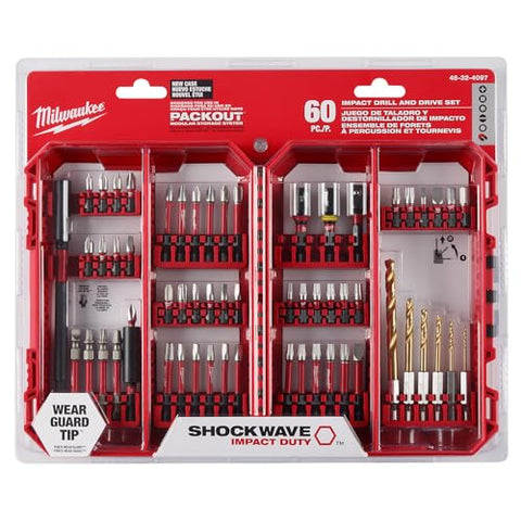 Milwaukee 48-32-4097 60PC SHOCKWAVE Impact Duty Drill & Drive Set