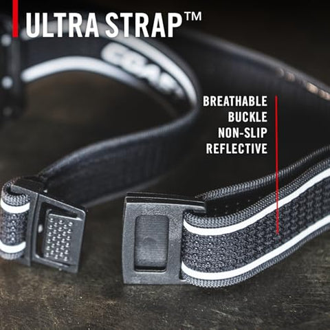 Coast FL95R 1250 Lumen Rechargeable Plus LED Headlamp Green Red Area Light Mode