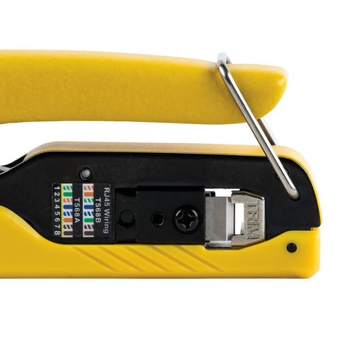 Klein Tools VDV026-813 RJ45 Ethernet Cable Tester and Crimper Kit, Pass-Thru Technology, Includes Connectors for Cat5e / CAT6 Data Applications, Pack of 50
