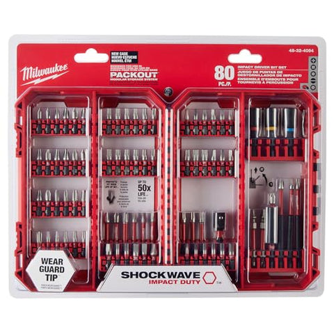 Milwaukee Electric - Shockwave Impact Duty Driver Bit Set - 80PC