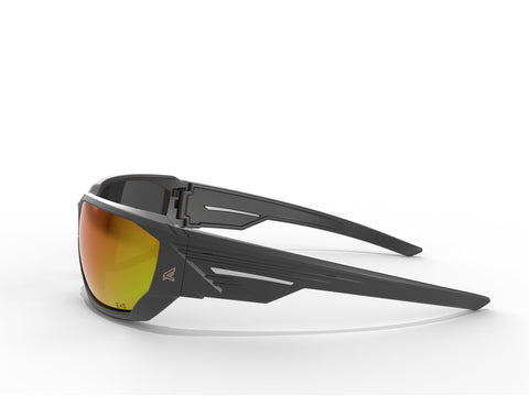 Edge Eyewear XDAP419 Dawson Aqua Precision Red Mirror Lenses