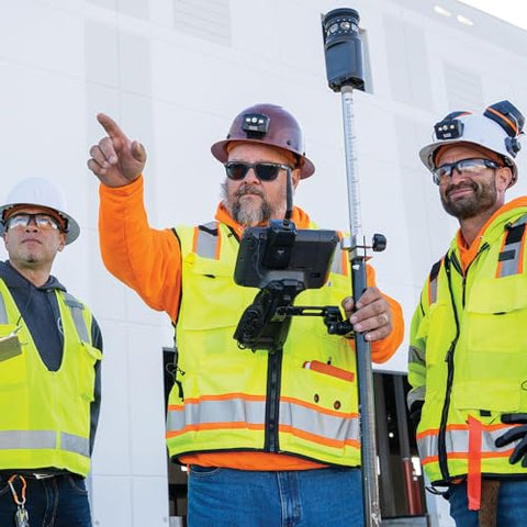 Klein 60447 Class G KONSTRUCT Full Brim Hard Hat Brown w/ Rechargeable Headlamp