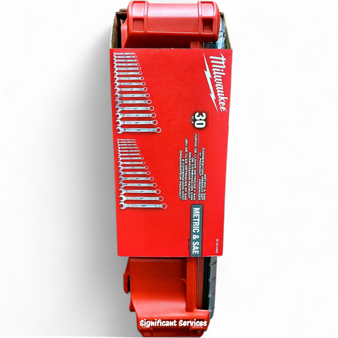 Milwaukee 48-22-9485 30PC Metric SAE Combination Wrench Set PACKOUT Organizer