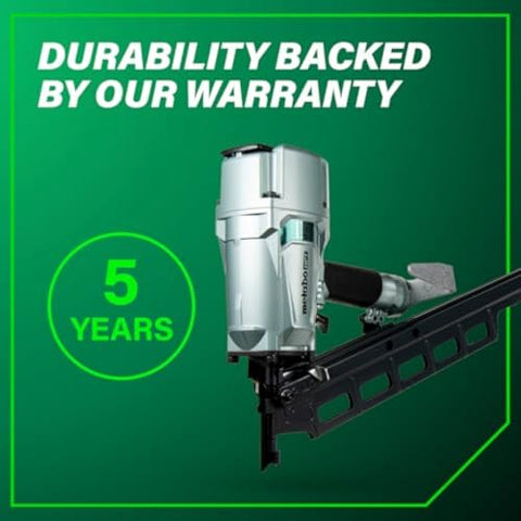 Metabo HPT NR83A5(S) 21 Degree 3-1/4" Pro Pneumatic Rear Load Framing Nailer