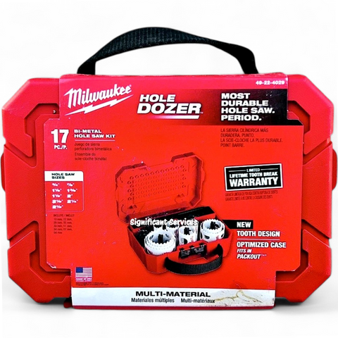 Milwaukee 49-22-4029 Tool HOLE DOZER Bi-Metal Hole Saw Set (17-Piece) with Case