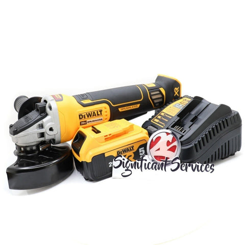 DeWALT DCG413 20V MAX XR Cordless 4 1/2 Brushless Angle Grinder Brake 5.0 AH Kit