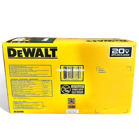 DEWALT DCS590B 20V MAX* XR Brushless Cordless 7-1/4 in. Circular Saw Tool Only
